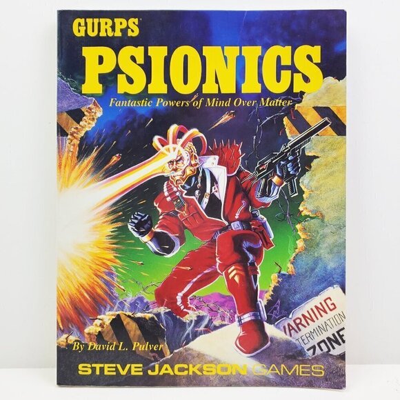GURPS Psionics David Pulver RPG Book Steve Jackson Games Vintage 1991 - Picture 1 of 8